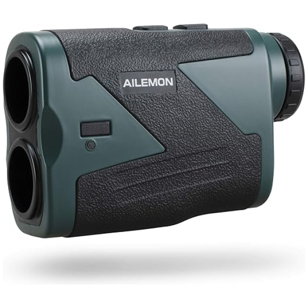 AILEMON Laser Rechargeable Golf/Hunting Range Finder 1000/1200 Yards 6X Magnification USB Charging Laser Rangefinder