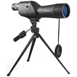 BARSKA 20-60x60 Waterproof Straight Spotting Scope with Tripod , Black