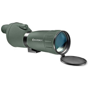 BARSKA 20-60x60mm Colorado Zoom Straight Spotting Scope Waterproof with Flip-Down Lens for Target Shooting Range Hunting Birding