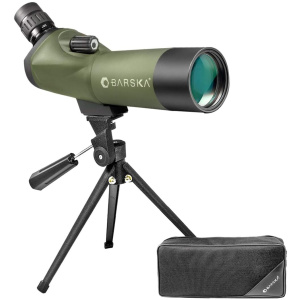 BARSKA Blackhawk 18-36x50 Waterproof Angled Spotting Scope w/ Tripod & Soft Carry Case