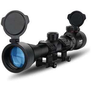 BESTSIGHT 3-9X40 Rifle Scope,Red & Green Illumination System,Rangefinder Reticle Riflescope for Hunting with 20mm