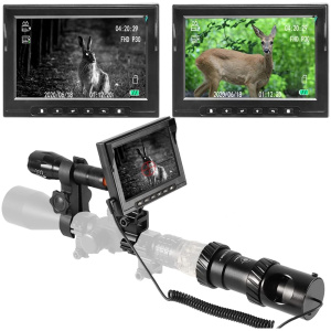 BESTSIGHT Night Vision Scope for riflescopes with Night Scope Hunting Camera and 5" Screen,with Photo and Video Features