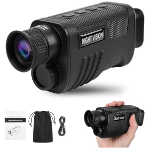 BETOYOU Night Vision Monocular, 8X Zoom Night Vision Goggles for 100% Darkness Infrared Illuminator & 1080P Video Recording 984FT Distance Night...