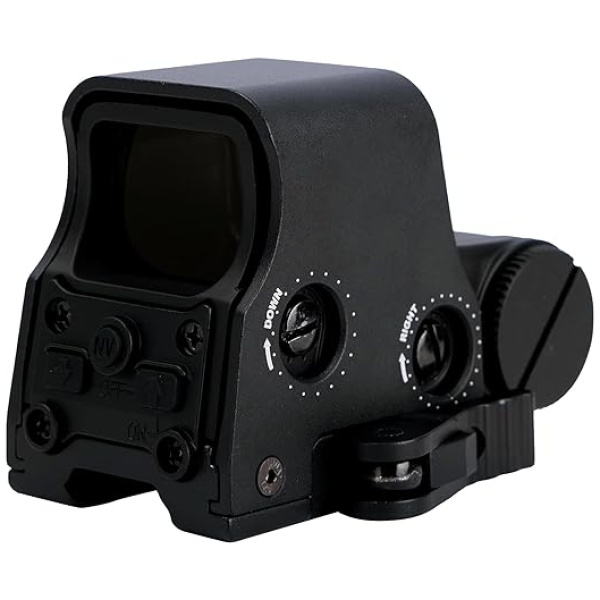 Bravary Holographic Sight 551 552 553 556 558 Red Green Dot Holo Sight Metal Scope 10 Levels Brightness Adjustment Holographic Sight