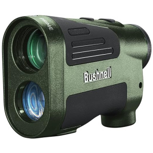 Bushnell Prime 1500 Hunting Laser Rangefinder 6x24mm - Bow & Rifle Modes, BDC Readings, Crystal Clear Optic Protected by Exo Barrier
