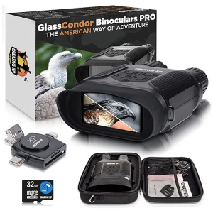 CREATIVE XP Pro Night Vision Binoculars - Digital Infrared, 4" Screen, 2X Zoom - Essential Deer Hunting Accessories, Tactical Gear, Security...