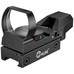 CVLIFE 1X22X33 Red Green Dot Gun Sight Scope Reflex Sight with 20mm Rail