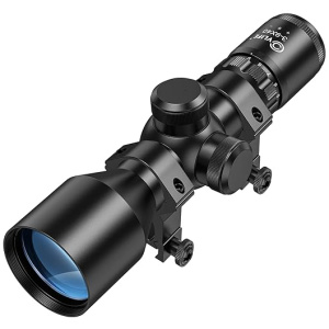 CVLIFE 3-9x40 Compact Rifle Scope Crosshair Reticle with Free Mounts for Quick Aiming