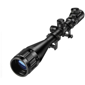 CVLIFE Hunting Rifle Scope 6-24x50 AOE Red and Green Illuminated Gun Scope with Free Mount