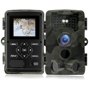 Deerthere 36M 1080P Night Vision Trial Camera - 120° Wide Angel 65FT No Glow Infrared LED Camera IP66 Waterproof Hunting Camera with 34PCS No Glow...