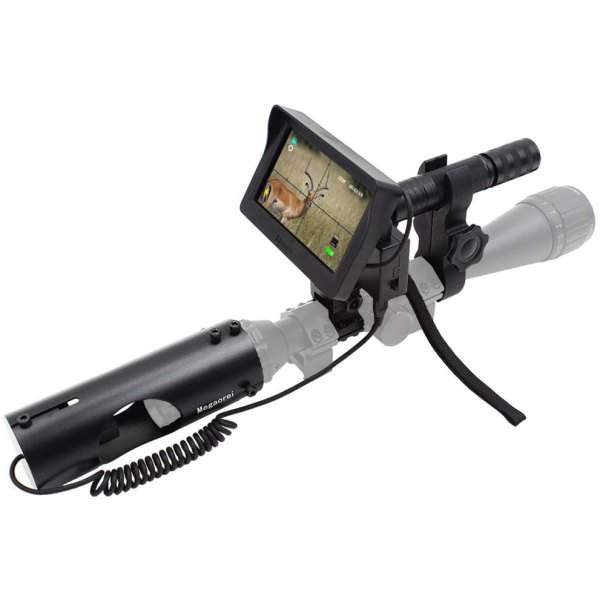 DIY 720p Digital Video Recording Hunting Night Vision Rifle Scope Monocular Camera VCR with LCD Display and 850nm Infrared IR Flashlight for...