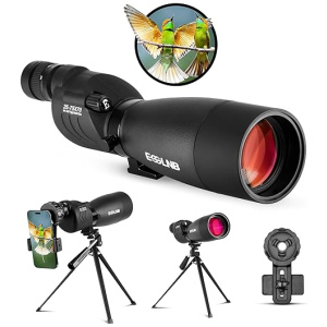 ESSLNB Spotting Scope with Tripod and Phone Adapter BAK4 25-75X70 FMC Target Spotting Scope for Hunting Spotting Scope for Target Shooting Bird...
