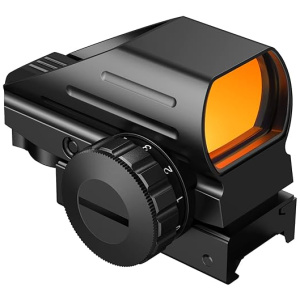 EZshoot Reflex Sight with 4 Reticles Red Dot Sight, Reflex Holographic Optic Scope with 20mm Rail Mount ，Absolute Co-Witness