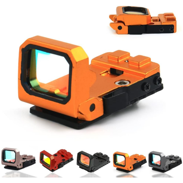 Flip Up Red Dot Compact Flip Reflex Sight Red Dot Compact RMR Flip for Mounts and Slides for Outdoor Hunting with Heightened Base for Rifle Pistol...
