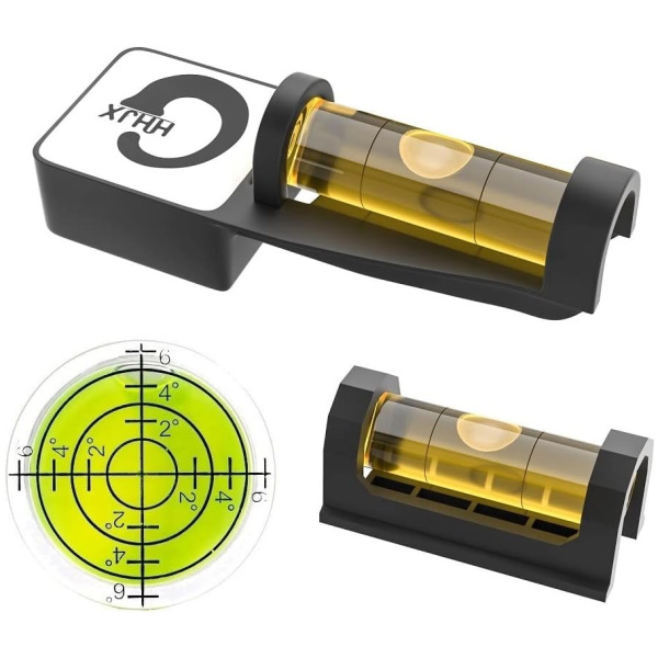 GHHJX Scope bubble level Tool, Scope Mounting level Kit,Professional Magnetic Scope Leveling Tool ,3 Pieces (Brown)