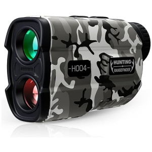 Hawkray Hunting Rangefinder with Rechargeable Battery, 1200Y Camo Laser Range Finder 6X Magnification, Distance/Angle/Speed/Scan Multi-Functional...