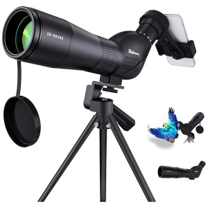 HUICOCY Spotting Scopes, 20-60x60mm Zoom 39-19m/1000m with FMC Lens, BAK4 45 Degree Angled Eyepiece, Fogproof Spotting Scope with Tripod, Phone...