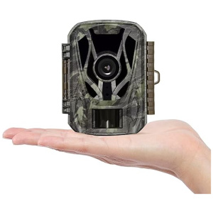 JOH Mini Trail Camera, 24MP, 1080P, 0.1s Trigger Speed Motion Activated, Super Night Vision with Game Camera, IP66 Waterproof and 120°Wide Angle...