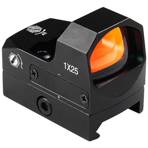 KASENTE Micro Red Dot Sight for Rifle, 3 MOA Red Dot 1x25mm Red Dot Optics, Low Profile Pistol Sight Compact Reflex Sight