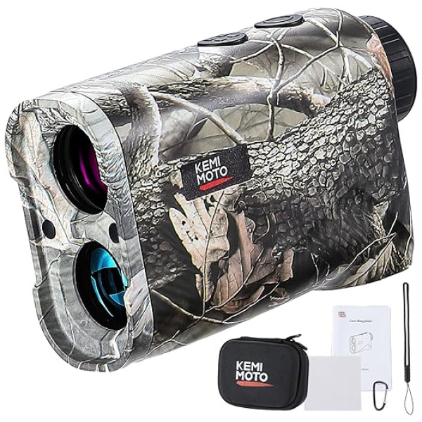 KEMIMOTO Hunting Laser Rangefinder Bow Range Finder Camo Distance Measuring Outdoor Wild 700Y