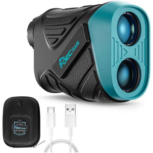 Laser Rangefinder for Golf & Hunting, DECTEAM Sport Range Finder High-Precision 650Yards/ 1000Yards 6x Magnification, 6 Measuring Modes with Golf...