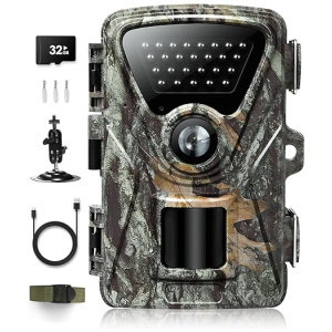 MAXDONE Trail Camera Hunting Camera Game - 1520P 28MP Trail Camera with Night Vision Motion Activated Waterproof IP66 Trail Cam 0.2s Trigger Time...