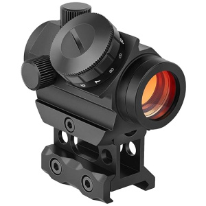 MidTen 2MOA Red Dot Sight 1x25mm Reflex Sight Waterproof & Shockproof & Fog-Proof Red Dot Scope with 1 inch Riser Mount