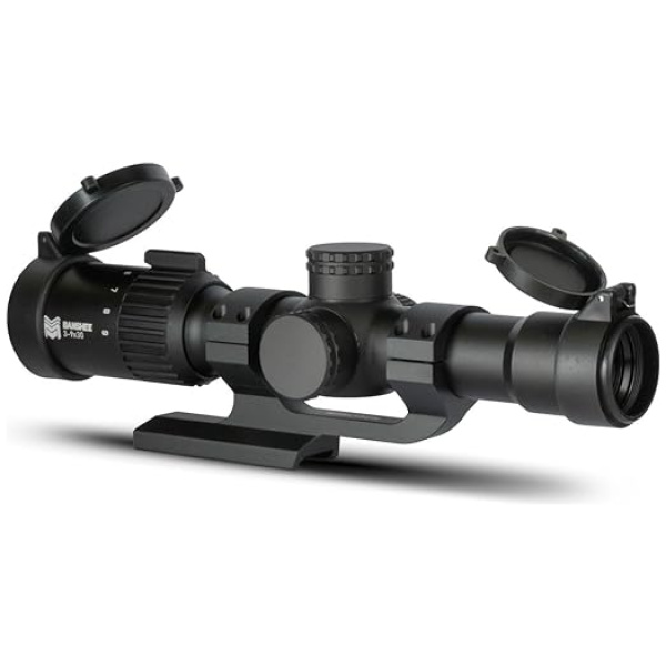 Monstrum Banshee 3-9x30 MPVO Rifle Scope with Offset Scope Mount | BDCB1 Reticle