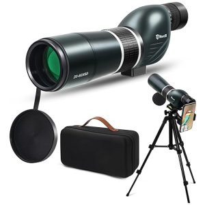 MoreiH Spotting Scopes 60MM 20-60X High Definition Waterproof Spotter Scope for Hunting Target Shooting Long-Range Wildlife Viewing and Bird...