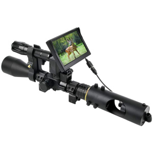 Nabila Night Vision Scope for riflescope,850nm IR,5" Portable Display Screen,for Riflescope at Night Hunting