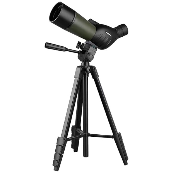 Nexiview 25-75x60 Spotting Scope with 64in Tripod, Carry Bag - Clear Low Light Vision Spotting Scopes - Fogproof Spotting Scopes for Target...