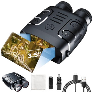 Night Vision Goggles - 2K Infrared Night Vision Binoculars for Adults,Digital Night Vision with Camera for Hunting 5X Digital Zoom 2.4 Large Screen...