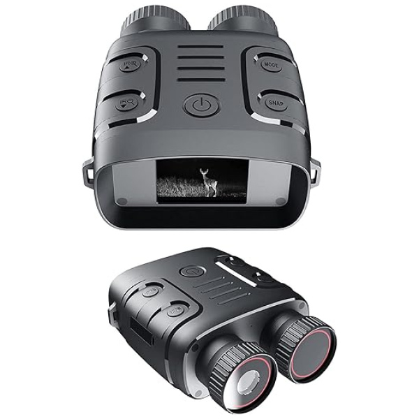 Night Vision Goggles, Binoculars 1080p Infrarednight Vision Scope 5X Digital Zoom, for Hunting, Camping, Travel, Surveillance