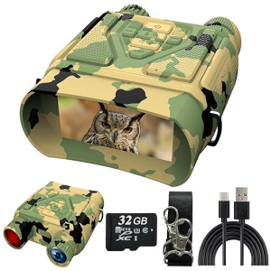 Night Vision Goggles - Night Vision Binoculars for Adults, FHD 1080P Infrared Digital Night Vision with 8X Zoom, 4000mAh Rechargeable Hunting Night...