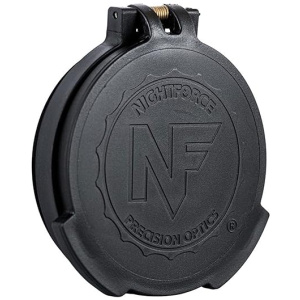 NightForce Objective Durable Weather-Resistant Spring-Loaded Flip-Up Rotational Lens Caps with Thread-in Attachment