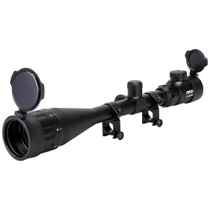 PINTY 6-24x50 Rifle Scope — AO Hunting Scope with Rangefinder Illuminated Optics Picatinny Mount Rings for Long Range Shooting Airsoft Sniper More...
