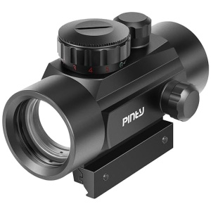Pinty Tactical 1x40mm Reflex Red Green Dot Sight Riflescope, 4 MOA Rifle Optic Sight, Fits 20mm Picatinny Weaver Rail