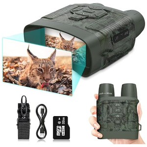 Profey Night Vision Goggles 4K Digital Infrared Night Vision Binoculars for Adults, Night and Day, 3'' Screen Rechargeable Hunting Night Vision...