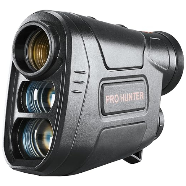 Simmons Pro Hunter Rangefinder for Hunting - 800 Yards with True Horizontal Distance, Weatherproof Laser Range Finder, 6x20mm, Precision Shooting,...