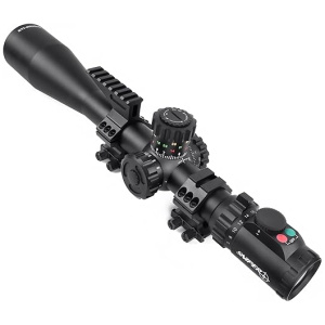 Sniper KT5-40X56SAL Long RANG Rifle Scope 35mm Tube Side Parallax Adjustment Glass Etched Reticle Red Green Illuminated with Scope Rings
