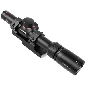 Sniper MT 1.5-5x20 WA Compact Riflescope for Hunting, Crossbow Scope, 1" Tube, Multi-Coated Lenses, Scope Mount Included