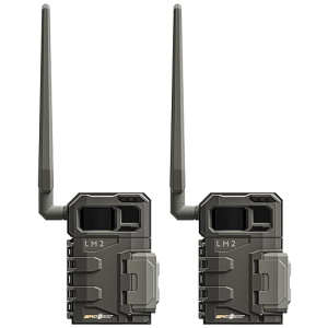SPYPOINT LM2 Twin Pack Cellular Trail Camera - 20MP Photos, Infrared Game Night Vision Photos, 90' Flash Camera & Detection Range, 0.5S Trigger...