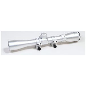 Stainless Chrome Silver Scope 3-9x32 for 10/22 1022 22 Auto with Weaver Style Scope Rings