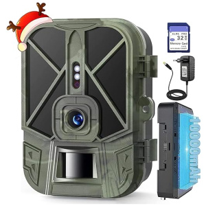 SUNTEKCAM Trail Camera 4K 50MP, Built-in 10000mAH Rechargeable Lithium Battery, Game Camera with No Glow Night Vision Motion Activated Waterproof...