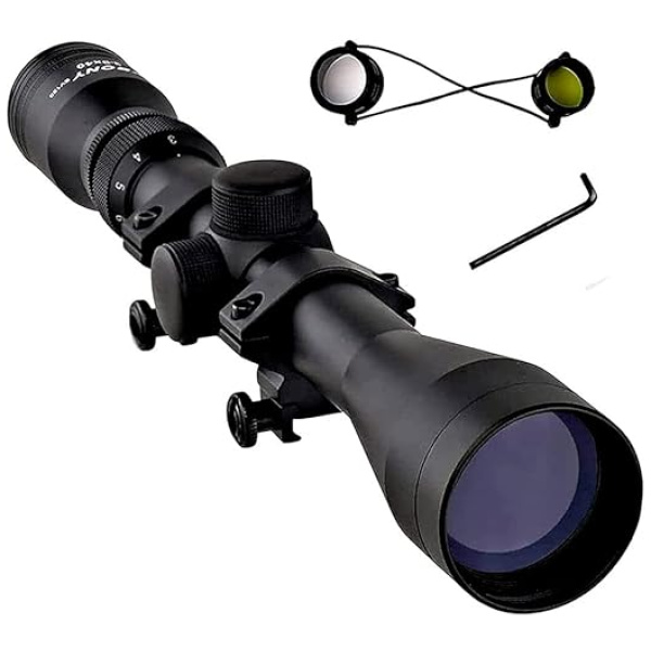 SVBONY SV120 Rifle Scope 3-9x40, Rifle scopes for Hunting, Reticle Crosshair Scope Waterproof Shockproof with 20mm Free Mounts