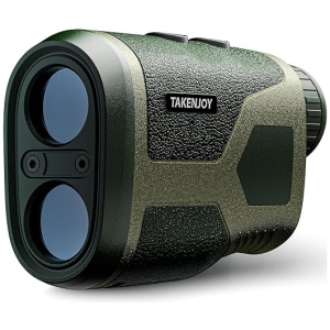 TAKENJOY HM7 Hunting Rangefinder, 1200Yards Laser rangefinder for Hunting, Red LCD Display with 6X Magnification, Speed Mode, Rechargeable,...