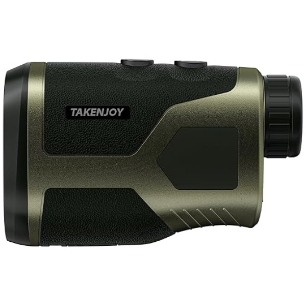TAKENJOY Hunting Rangefinder,1200 Yards Laser Rangefinder for Hunting, Red LCD Display with 6X Magnification, Lightweight for Hunter, Waterproof,...