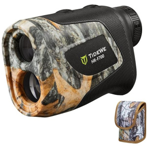 TideWe Hunting Rangefinder with Rechargeable Battery, 700/1000Y Camo Laser Range Finder 6X Magnification, Distance/Angle/Speed/Scan Multi...