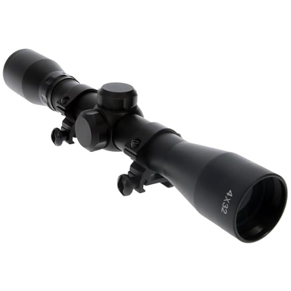 TRUGLO BUCKLINE Tactical Hunting Shooting Durable Waterproof Fogproof 1" Aluminum Tube Riflescope with Weaver-Style Mount Rings & Elastic Lens...