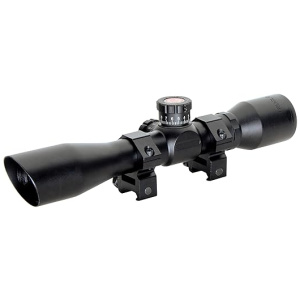 TRUGLO TRU-Brite Xtreme 4X32mm Compact Water-Resistant Shock-Resistant Fogproof Hunting Scopes with Rings, Red/Green Illuminated Reticle or Mil-Dot...